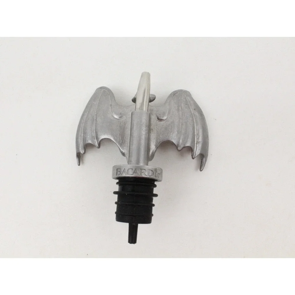 Bacardi Bat Liquor Rum Bottle Pourer Cork Stopper Shot Dispenser Halloween Party
